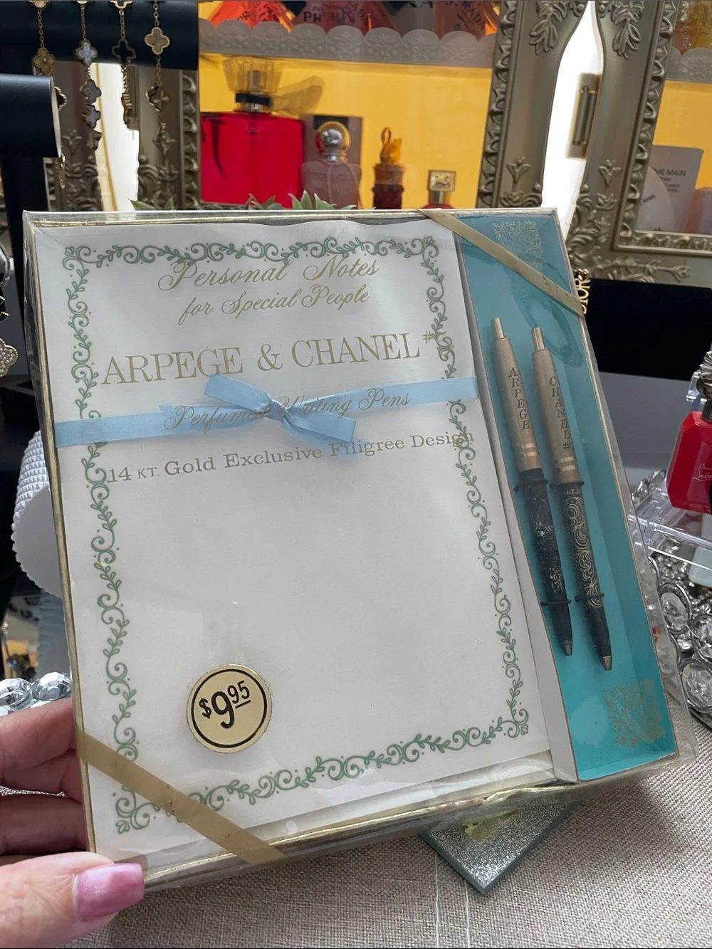 ✨VINTAGE Chanel Arpège & Chanel #5 Perfumed Writing Set✨New Unused Vintage